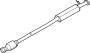 Intermediate Pipe. Pipe - Exhaust, Center. Included with: Pipe.