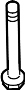 View Suspension Crossmember Bolt (Rear, Lower) Full-Sized Product Image 1 of 2