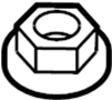 View Suspension Stabilizer Bar Bracket Nut Full-Sized Product Image 1 of 1