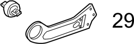 View Bushing. Arm. Trailing. Suspension. Control. (Left, Rear, Lower) Full-Sized Product Image