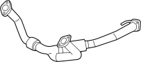 286103E010 Exhaust Crossover Pipe. Muffler Assembly. (Front)