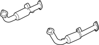 286103E030 Exhaust Pipe (Front)