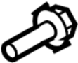 Image of Rack and Pinion Bolt image for your 2003 Kia Sedona  LX Mini Passenger Van 