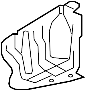 View Bracket - Bumper UP. Under cover. (Right, Rear, Upper) Full-Sized Product Image