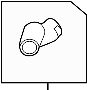 View Hose. Inlet. Tube. (Lower) Full-Sized Product Image 1 of 4