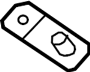 View Windshield Wiper Linkage Brace Full-Sized Product Image