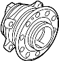Image of Wheel Bearing and Hub Assembly (Front, Rear) image for your 1995 Hyundai Elantra   