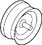 Image of Accessory Drive Belt Idler Pulley image for your 2009 Hyundai Genesis   