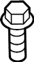 View Suspension Ball Joint Bolt (Lower) Full-Sized Product Image