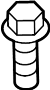 View Suspension Ball Joint Bolt (Lower) Full-Sized Product Image