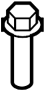View Bolt. Suspension. Mount. (Front, Rear, Upper, Lower) Full-Sized Product Image