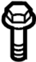View Deck Lid Hinge Bolt (Lower) Full-Sized Product Image