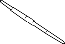 View Windshield Wiper Blade (Front) Full-Sized Product Image