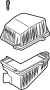 0K52Y13300 Air Filter and Housing Assembly