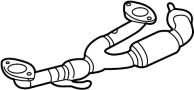0K52Y40500 Exhaust Crossover Pipe. Pipe Assembly. (Front)