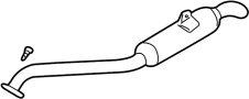 0K52Y40700B Exhaust Tail Pipe