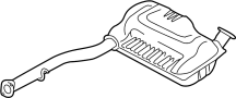 0K52A40100 Exhaust Muffler