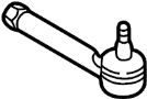 Image of Steering Tie Rod End (Left) image for your 2003 Kia Sedona  LX Mini Passenger Van 