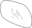View Door Mirror Glass (Right) Full-Sized Product Image 1 of 1