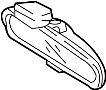 Image of Interior Rear View Mirror (Rear) image for your 2024 Hyundai Elantra N 2.0L Theta II A/T Base Sedan 