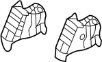 Image of Dashboard Air Vent (Left) image for your 2005 Hyundai Elantra 2.0L M/T GLS Sedan 