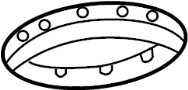 View PAD-FR SPRING UPR. PAD-FRONT SPRING,UPR Full-Sized Product Image 1 of 3