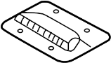 Image of Dashboard Air Vent (Left, Rear) image for your 2006 Hyundai Elantra 2.0L A/T GLS Sedan 
