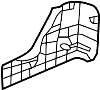 View COVER ASSY-SEAT RECL. COVER ASSY-SEAT RECLINER LH. COVER-RECLINER,LH (POWDER BEIGE) Full-Sized Product Image 1 of 4