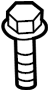 View Bolt. Mount. Bracket. Support. (Front, Rear, Upper, Lower) Full-Sized Product Image