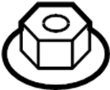 View Suspension Strut Nut (Upper, Lower) Full-Sized Product Image 1 of 10