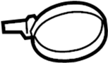 View Engine Air Duct Clamp (Rear) Full-Sized Product Image 1 of 6
