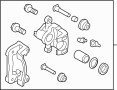 View CALIPER KIT-RR BRAKE. CALIPER KIT-RR BRAKE RH. CALIPER KIT-RR BRAKE,RH Full-Sized Product Image 1 of 1