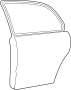 View Door Shell (Right, Rear) Full-Sized Product Image 1 of 2