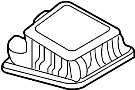 Cover. Air. Cleaner. (Upper). Air Cleaner Cover. Air.