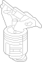 Image of Catalytic Converter with Integrated Exhaust Manifold (Left) image for your 2012 Hyundai Accent   