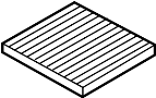 View CABIN AIR FILTER. FILTER ASSY-AIR Full-Sized Product Image