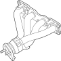 Image of Exhaust Manifold. MANIFOLD CATALYTIC ASSEMBLY - EXHAUST. image for your Hyundai
