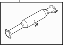 286502T150 Center muffler. PIPE - EXHAUST CENTER.