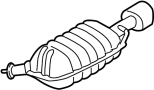 287104C050 Muffler and pipe. Muffler Assembly -. (Left, Rear)