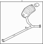 287114C050 Muffler and pipe. Muffler Assembly -. (Right, Rear)