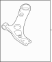 Image of Suspension Control Arm (Right, Front, Lower) image for your 2013 Hyundai Tucson   