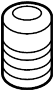 View Bumper. Coil Spring Damper. STRUT BUMPER. Suspension Strut Bumper.  Full-Sized Product Image
