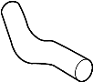 Image of Engine Coolant Hose (Upper) image for your 2021 Hyundai Veloster N   