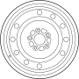 View Wheel. Spare.  Full-Sized Product Image