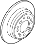 View Disc Brake Rotor (Rear) Full-Sized Product Image