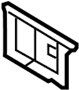 View DOOR ASSY-VENT LEFT. DOOR ASSY-VENTILATOR LEFT Full-Sized Product Image 1 of 2