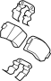 View Disc Brake Pad Set (Rear) Full-Sized Product Image