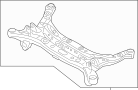 55400F6250 Suspension Subframe Crossmember (Rear)