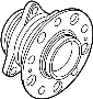 Image of Wheel Bearing and Hub Assembly (Right, Rear) image for your 2019 Hyundai Ioniq   