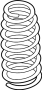 Image of Coil Spring (Rear) image for your 2009 Hyundai Azera  GLS Sedan 
